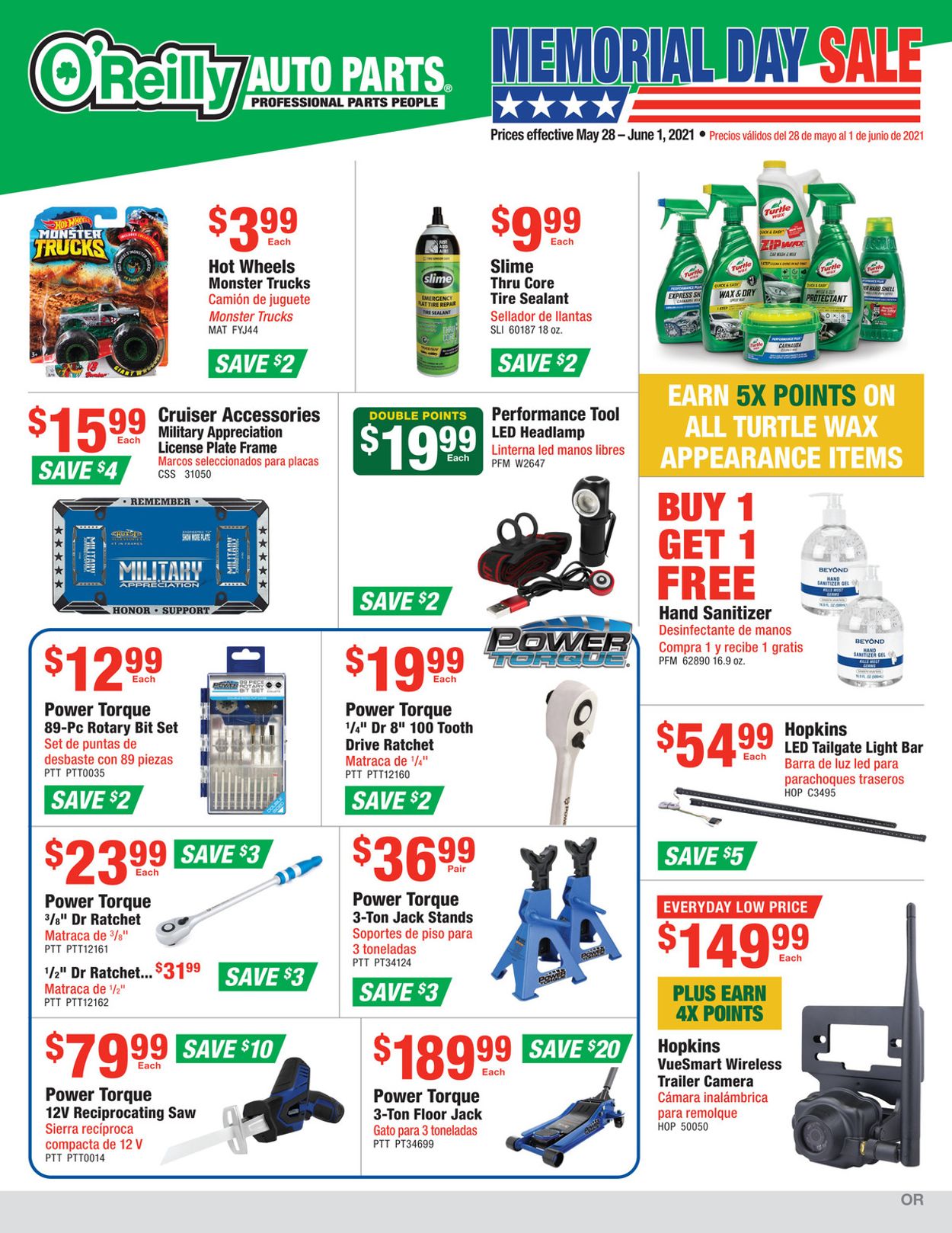 Catalogue O'Reilly Auto Parts from 05/28/2021