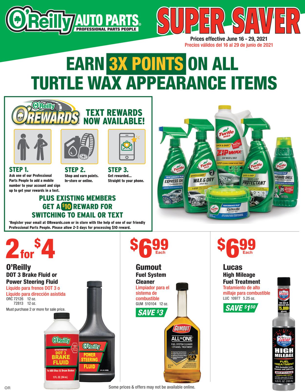 Catalogue O'Reilly Auto Parts from 06/16/2021
