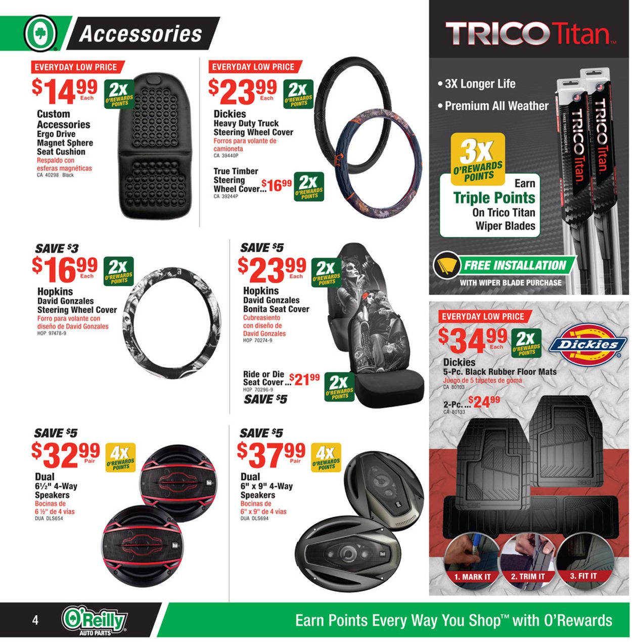Catalogue O'Reilly Auto Parts from 08/25/2021