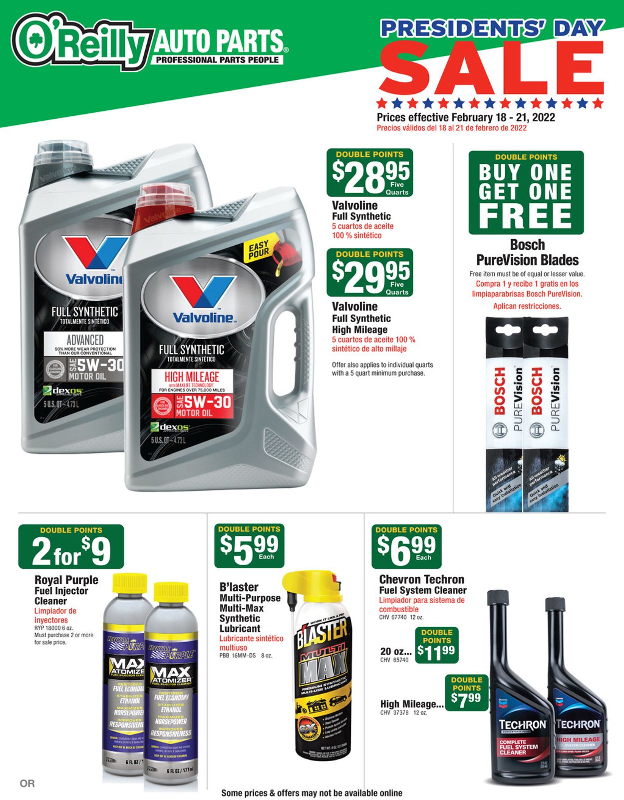 Catalogue O'Reilly Auto Parts from 02/18/2022