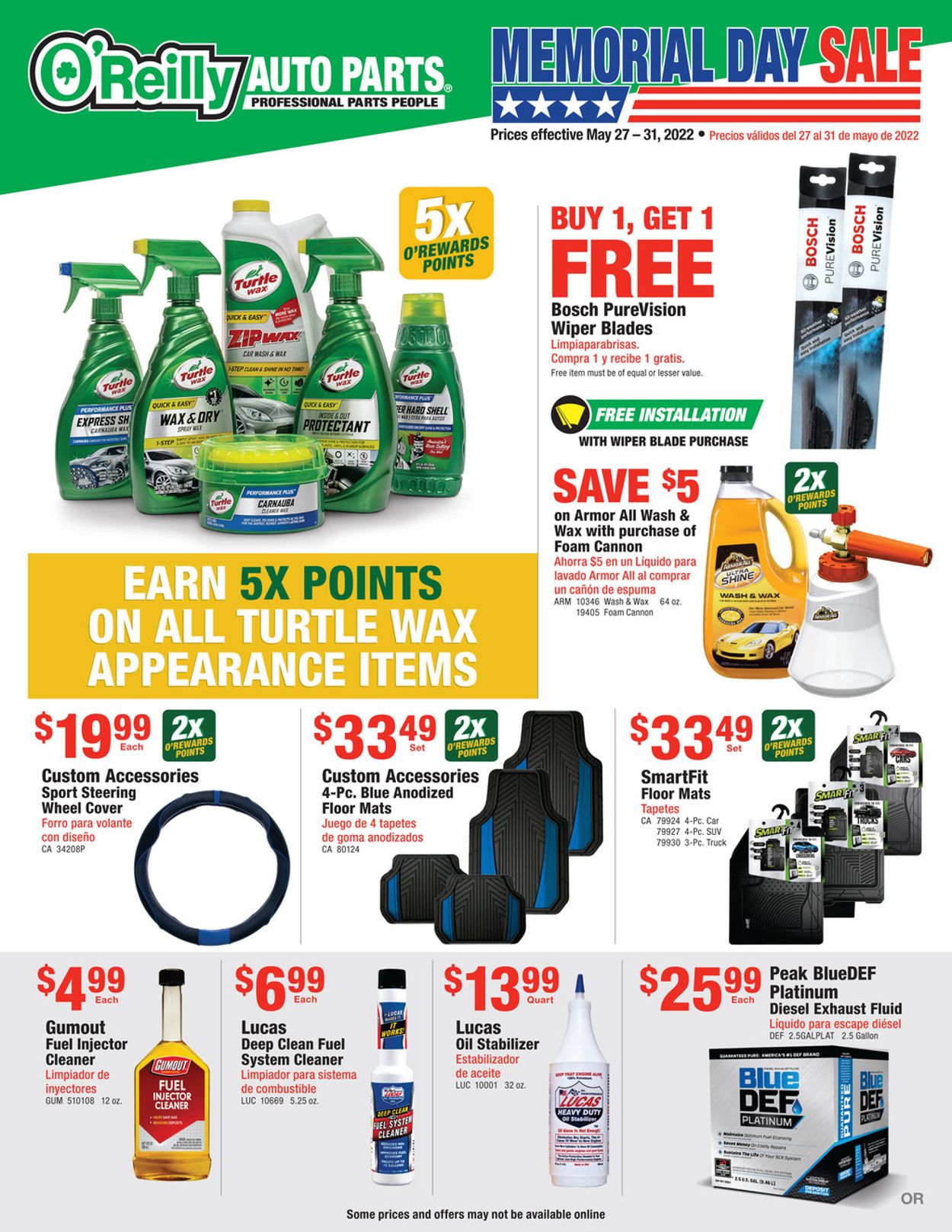Catalogue O'Reilly Auto Parts from 05/27/2022