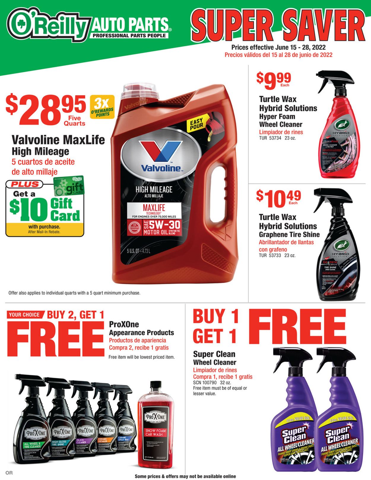 Catalogue O'Reilly Auto Parts from 06/15/2022