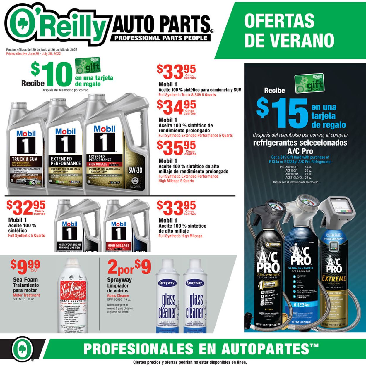 Catalogue O'Reilly Auto Parts from 06/29/2022