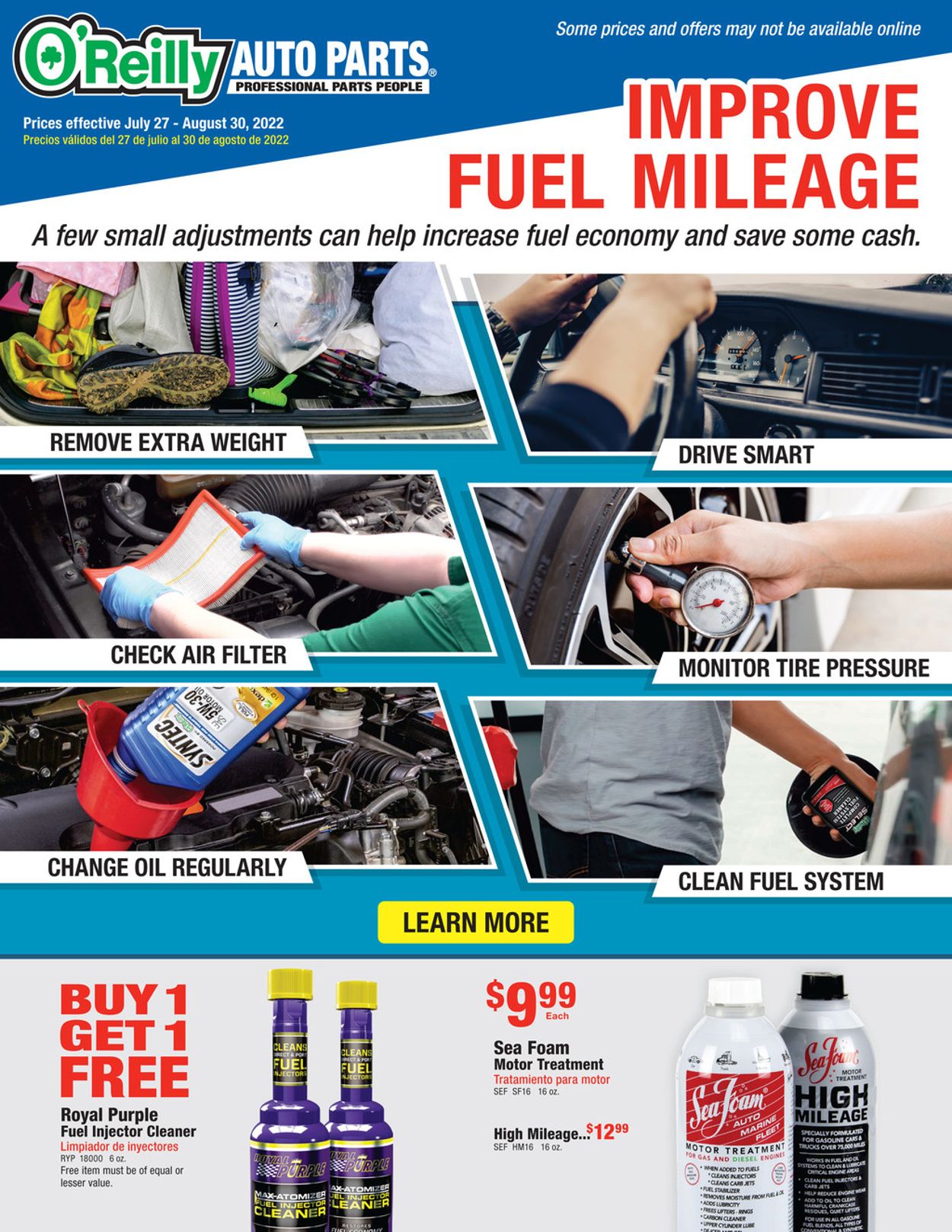 Catalogue O'Reilly Auto Parts from 07/27/2022