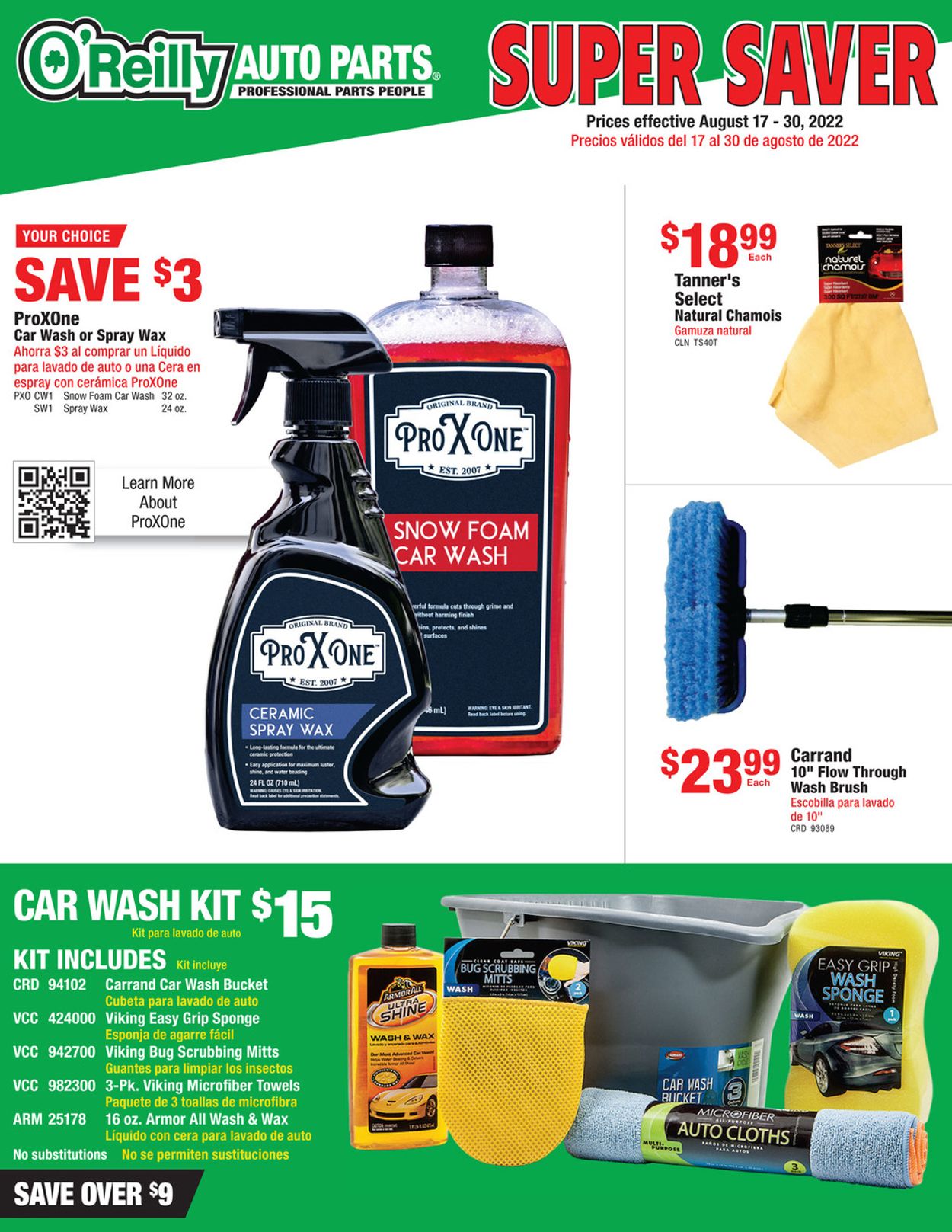 Catalogue O'Reilly Auto Parts from 08/17/2022