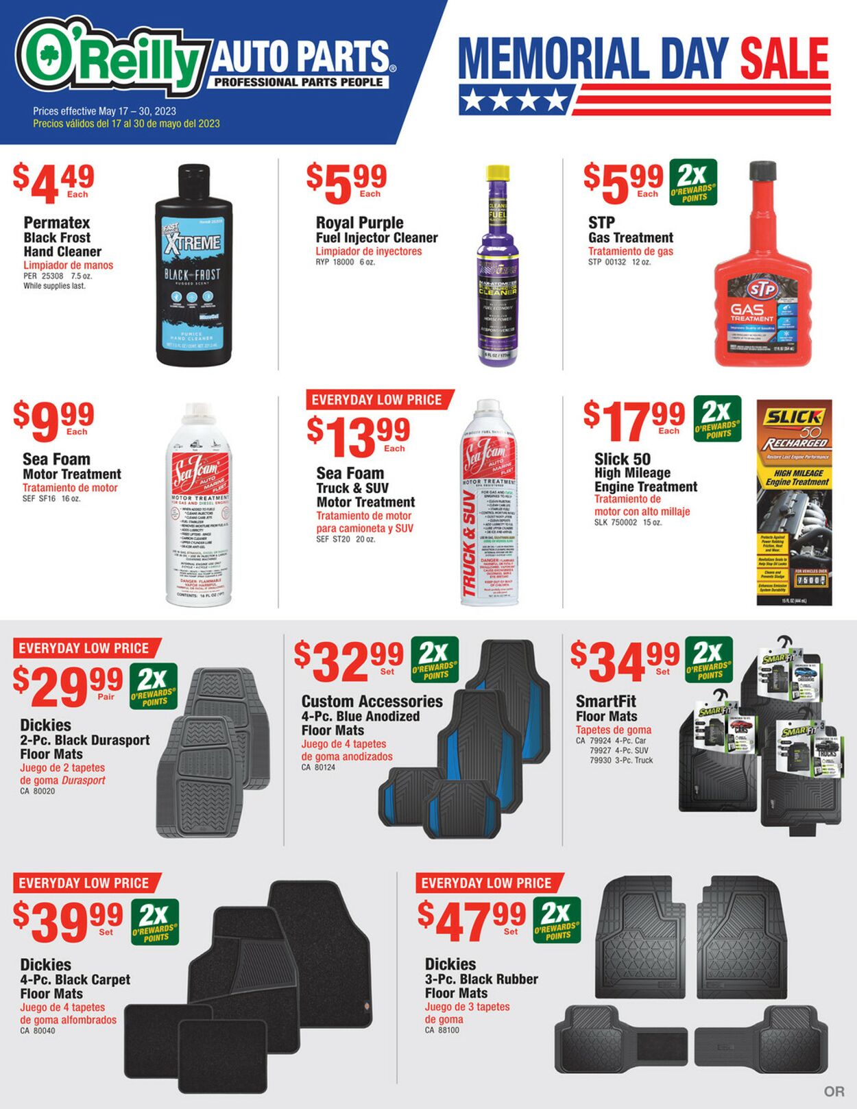 Catalogue O'Reilly Auto Parts from 05/17/2023