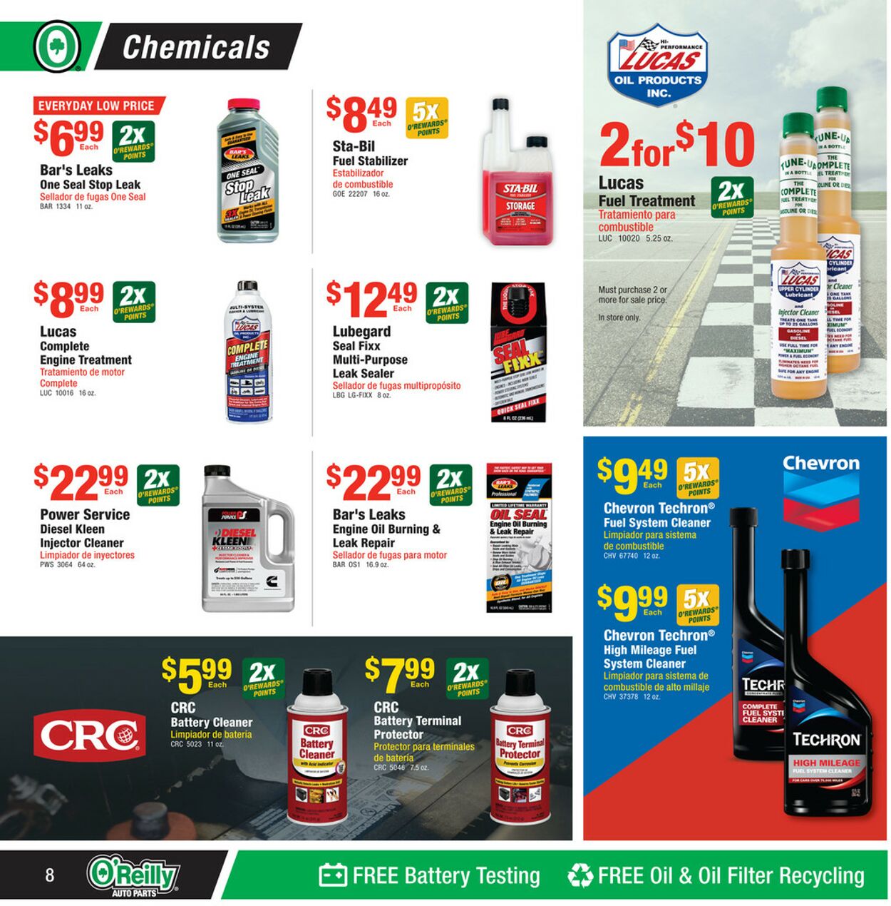 Catalogue O'Reilly Auto Parts from 08/30/2023