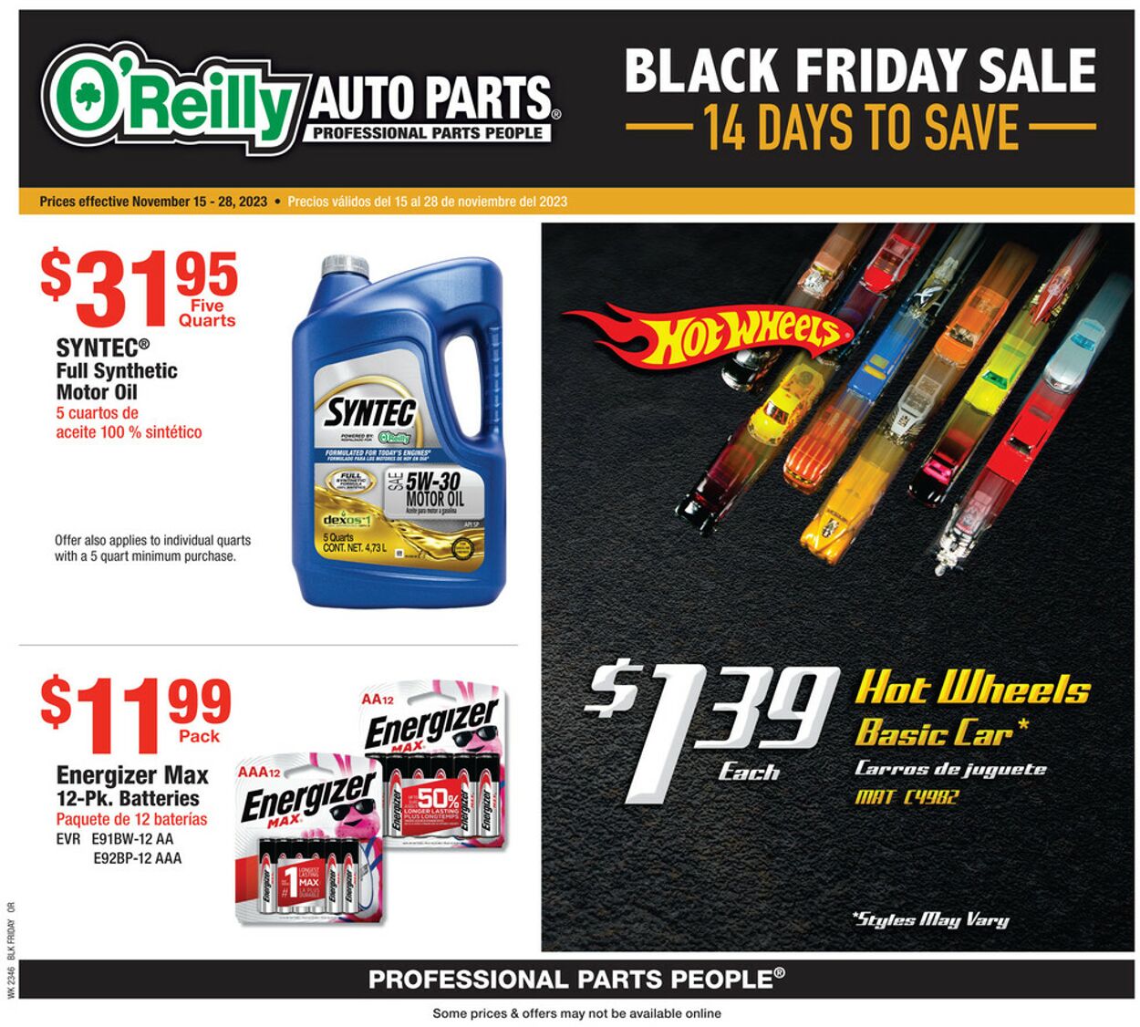 Catalogue O'Reilly Auto Parts from 11/15/2023