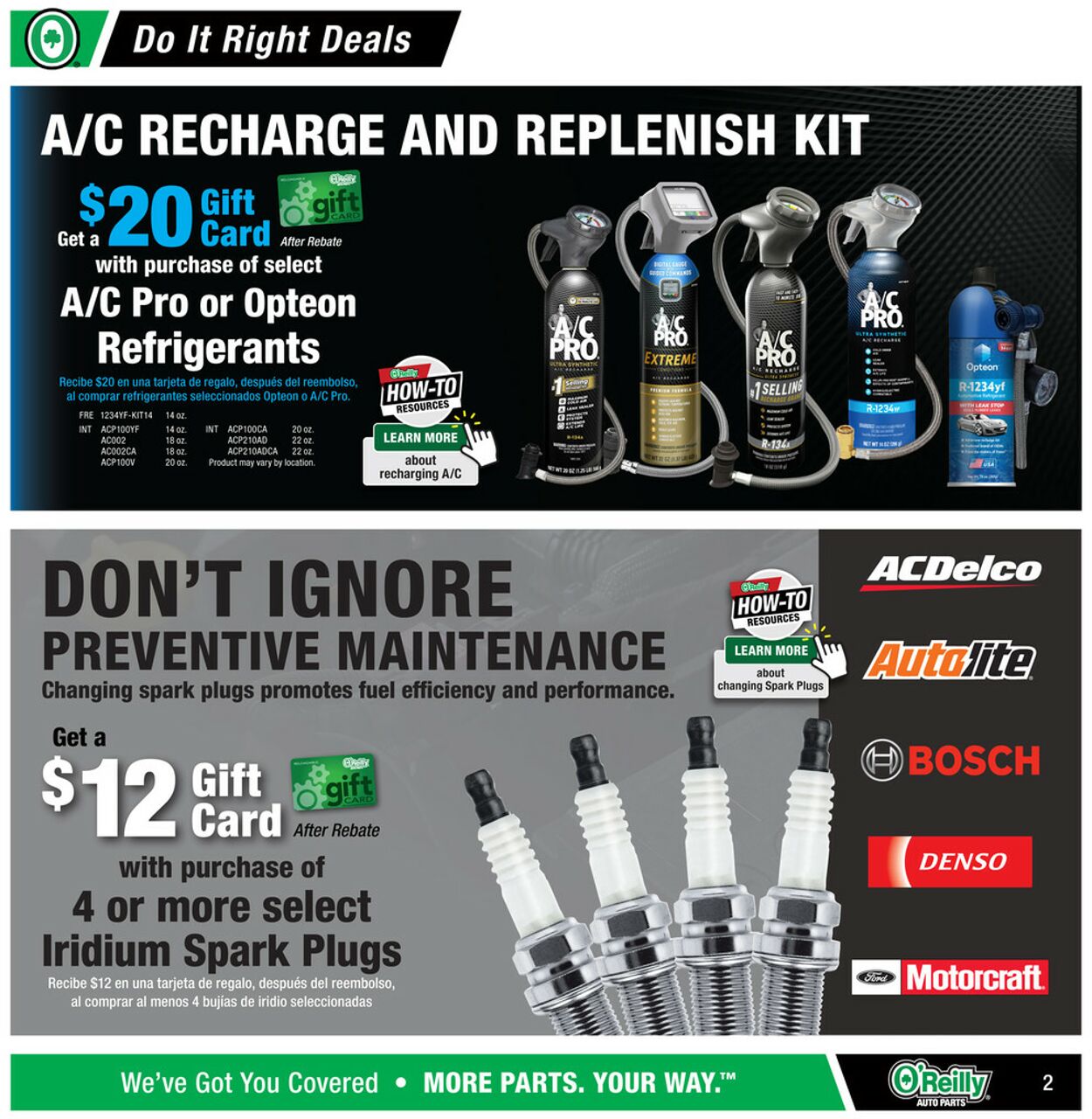 Catalogue O'Reilly Auto Parts from 07/31/2024