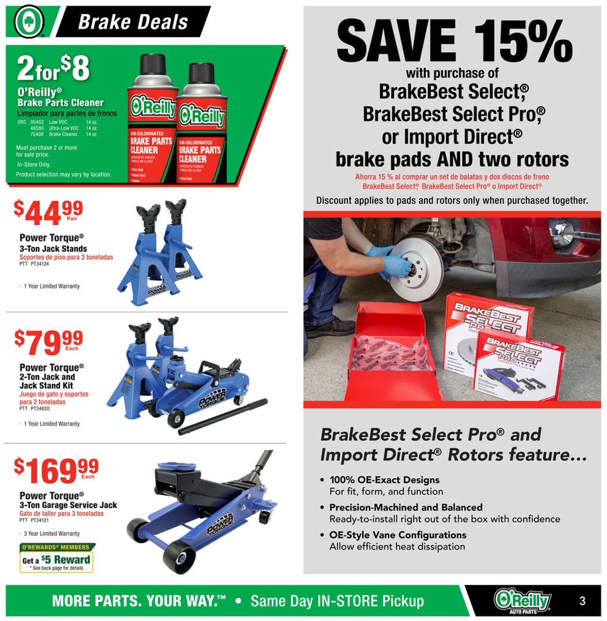 Catalogue O'Reilly Auto Parts from 07/31/2024