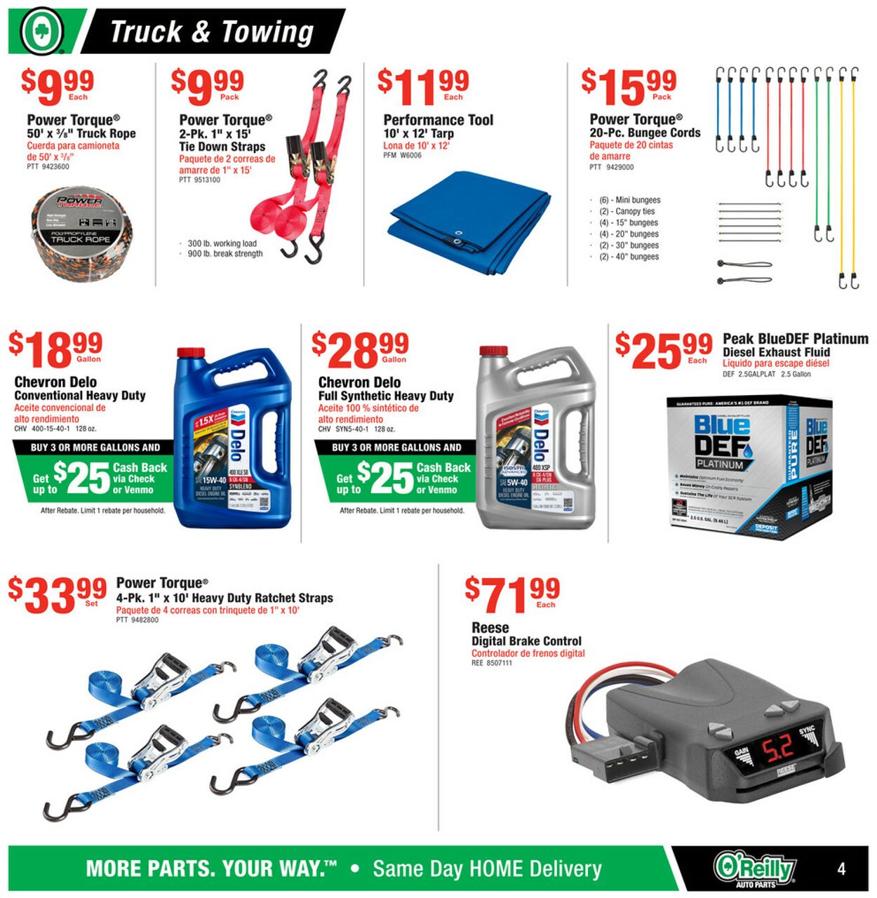 Catalogue O'Reilly Auto Parts from 07/31/2024