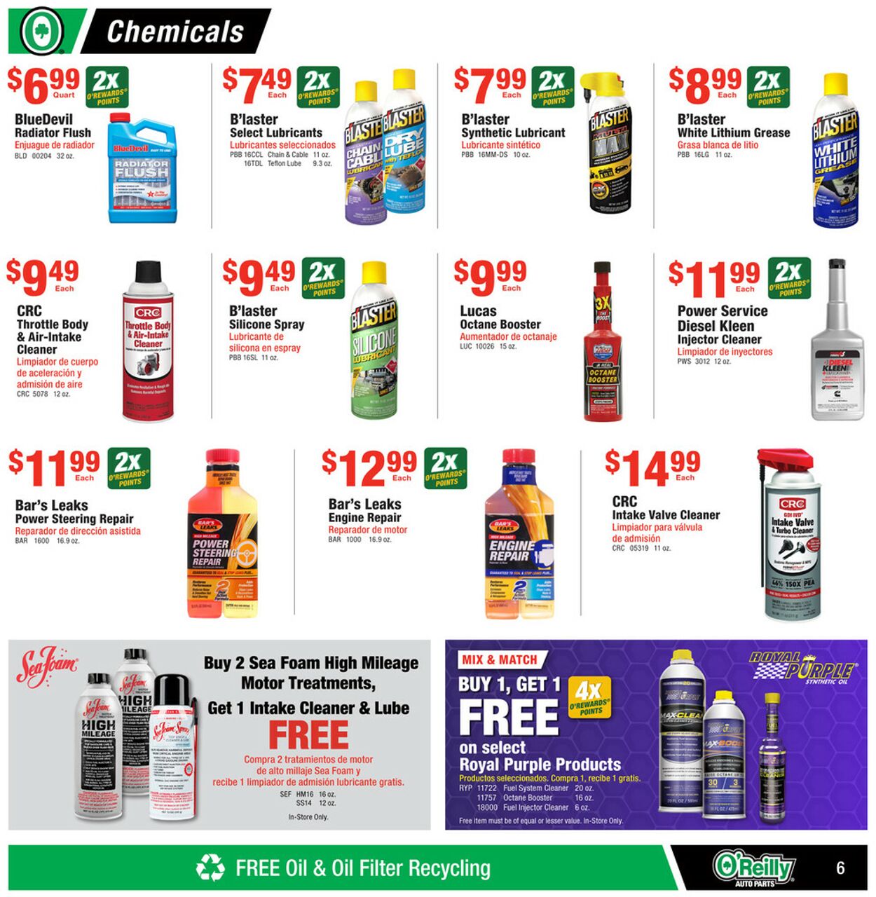 Catalogue O'Reilly Auto Parts from 07/31/2024