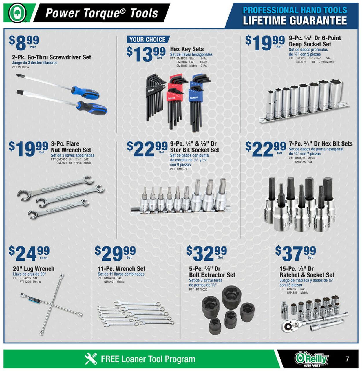 Catalogue O'Reilly Auto Parts from 07/31/2024