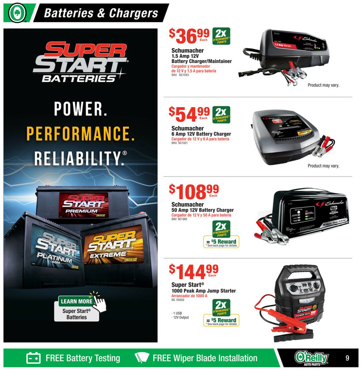 Catalogue O'Reilly Auto Parts from 07/31/2024