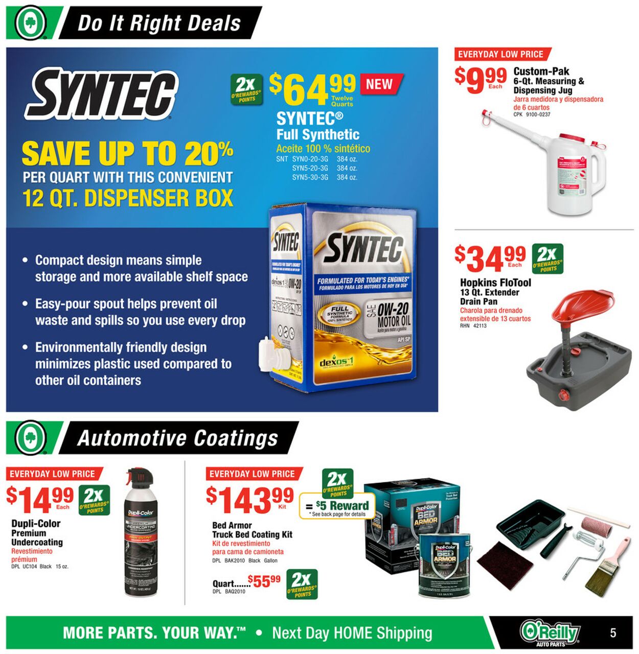 Catalogue O'Reilly Auto Parts from 08/28/2024