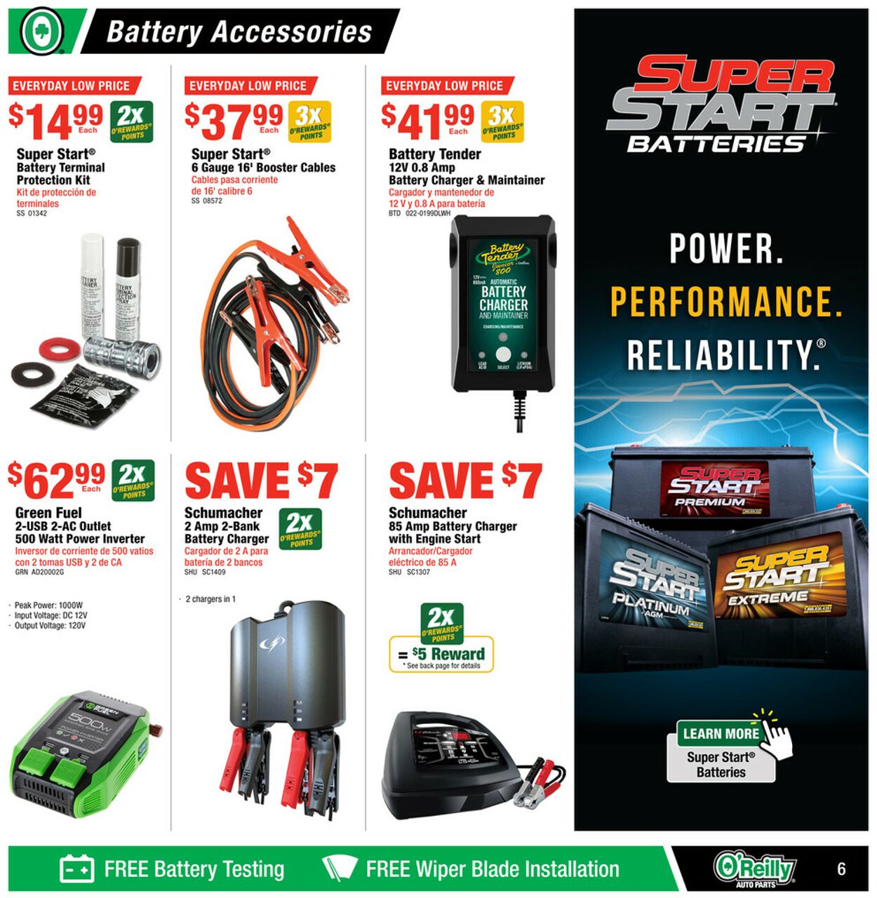 Catalogue O'Reilly Auto Parts from 08/28/2024