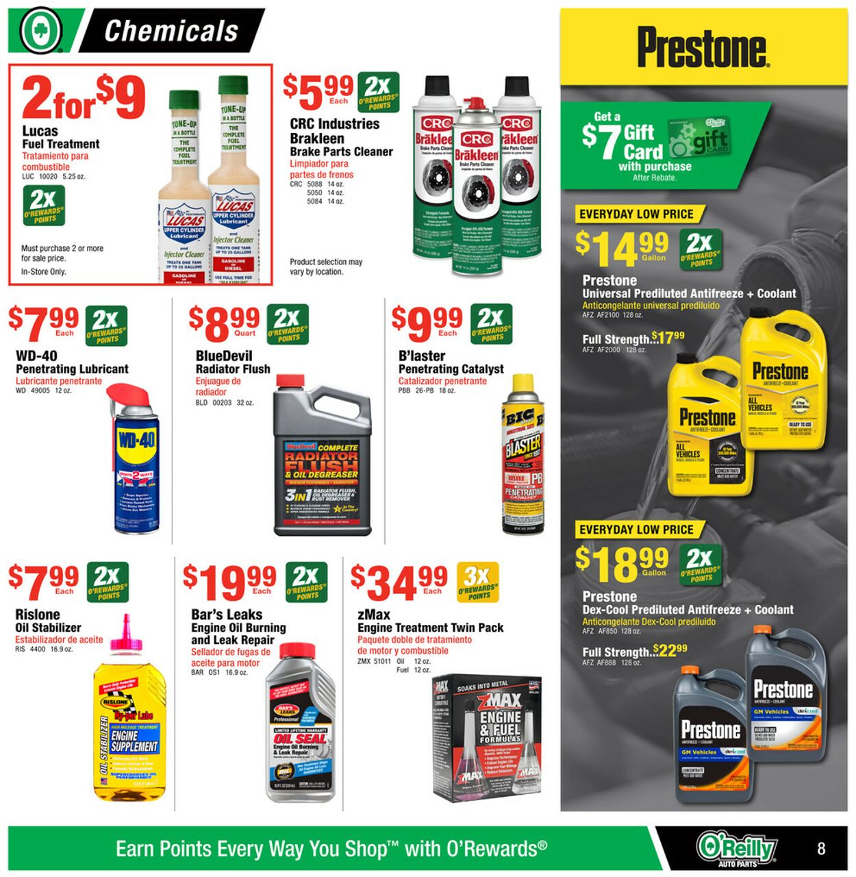 Catalogue O'Reilly Auto Parts from 08/28/2024