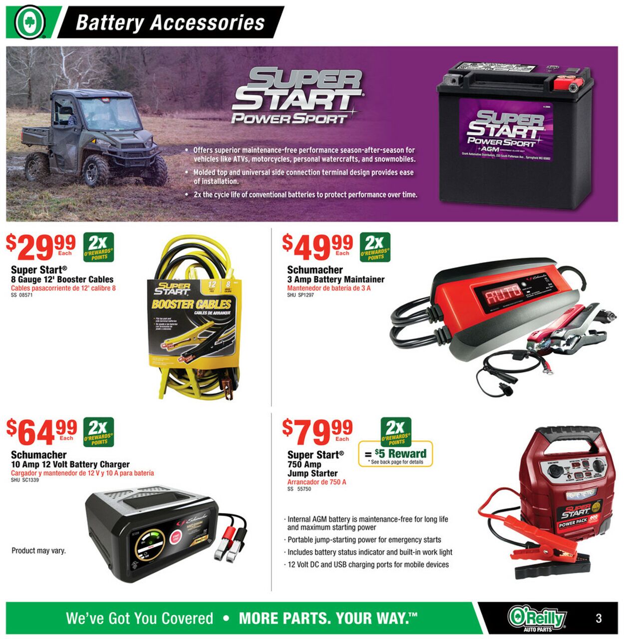 Catalogue O'Reilly Auto Parts from 09/25/2024