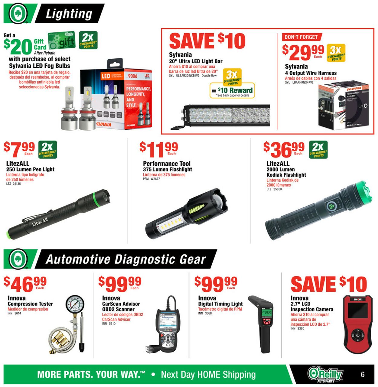 Catalogue O'Reilly Auto Parts from 09/25/2024