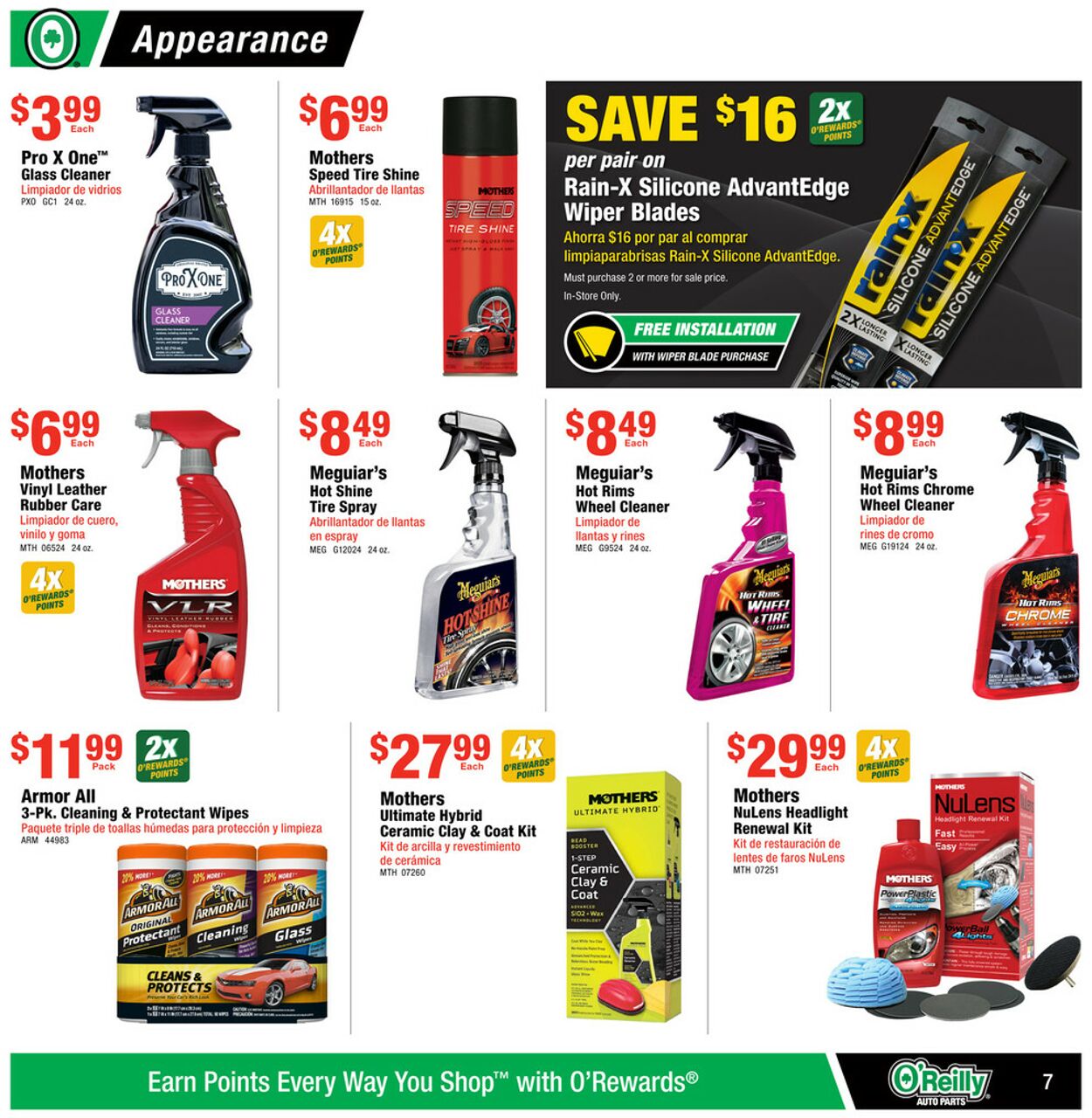 Catalogue O'Reilly Auto Parts from 09/25/2024