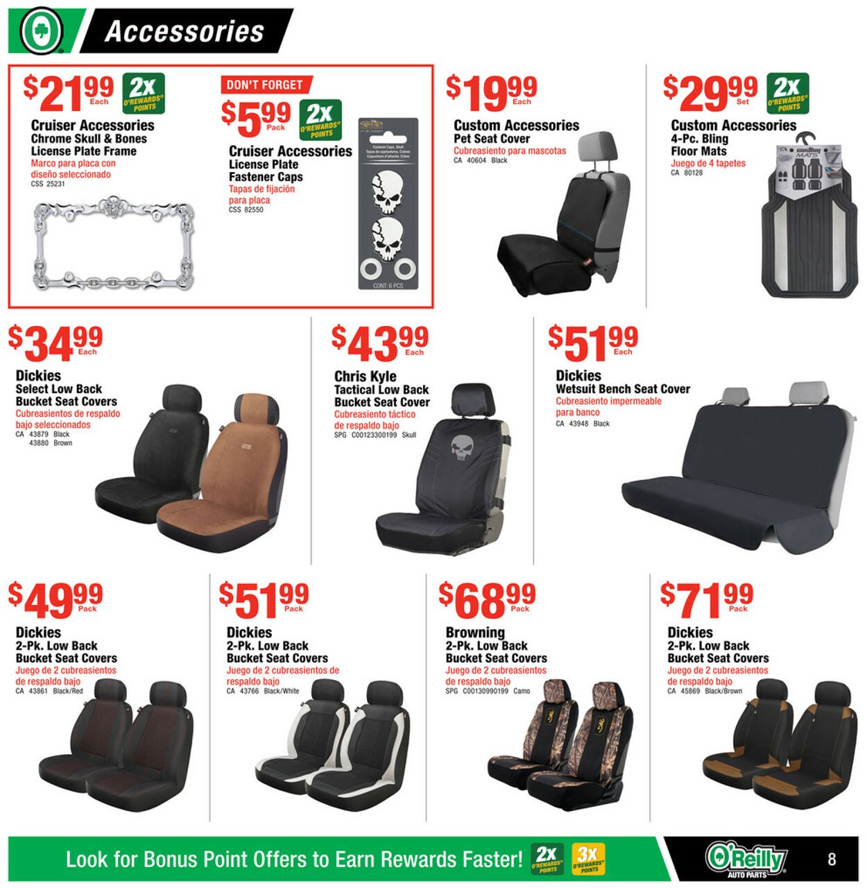 Catalogue O'Reilly Auto Parts from 09/25/2024