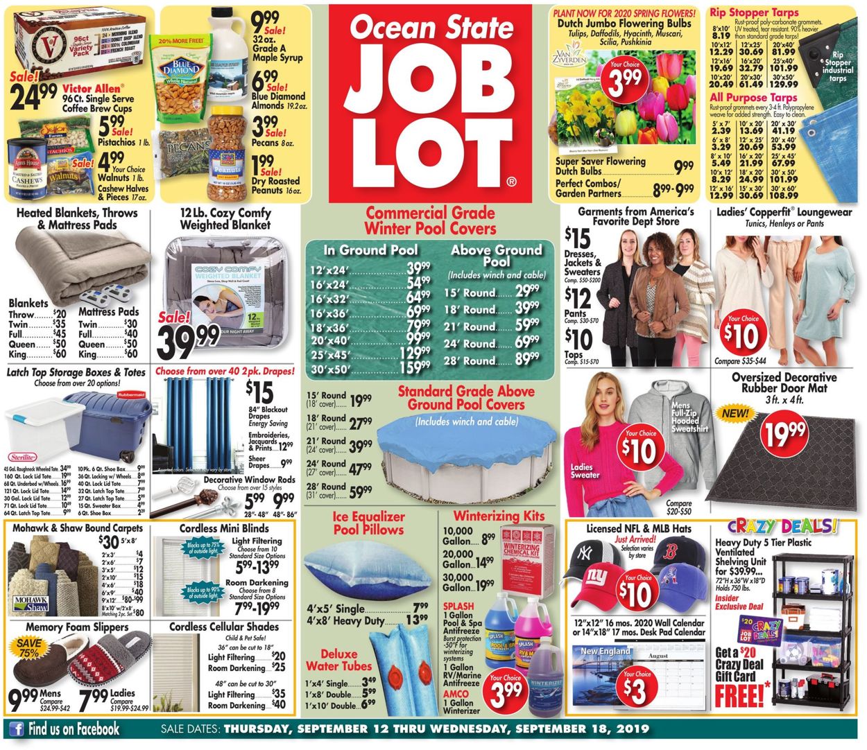 Catalogue Ocean State Job Lot from 09/12/2019