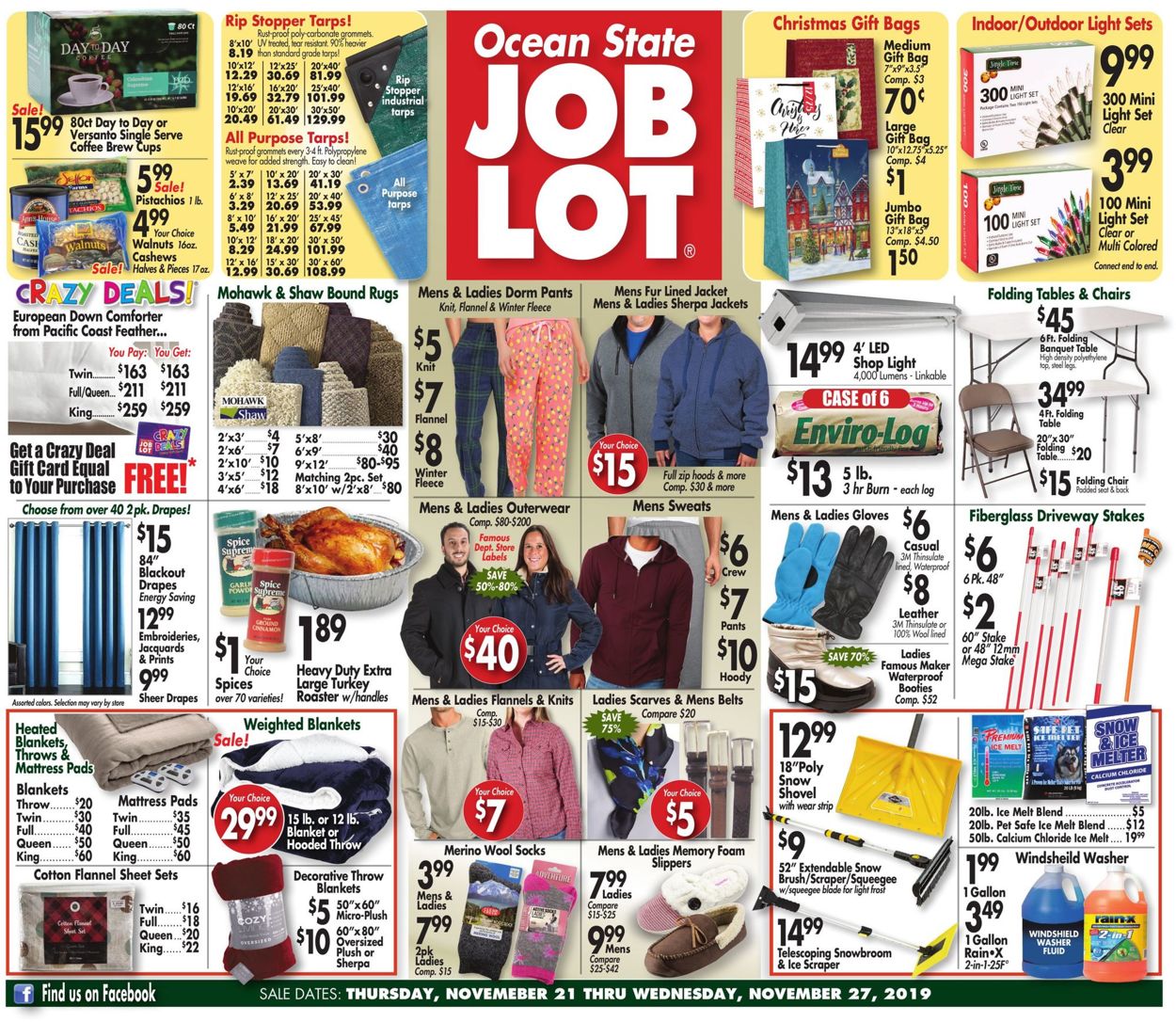 Catalogue Ocean State Job Lot from 11/21/2019