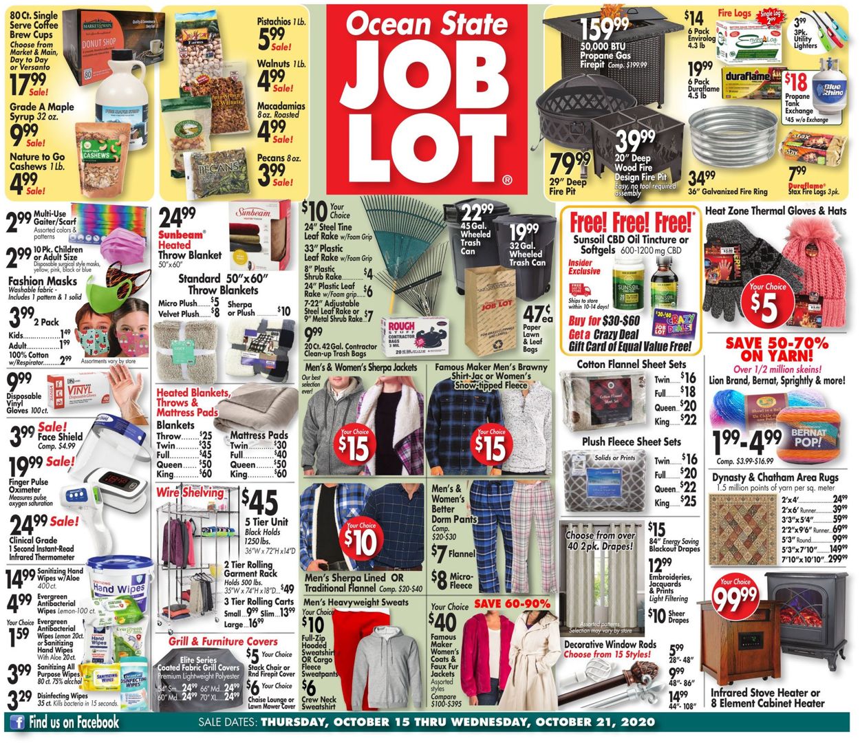 Catalogue Ocean State Job Lot from 10/15/2020