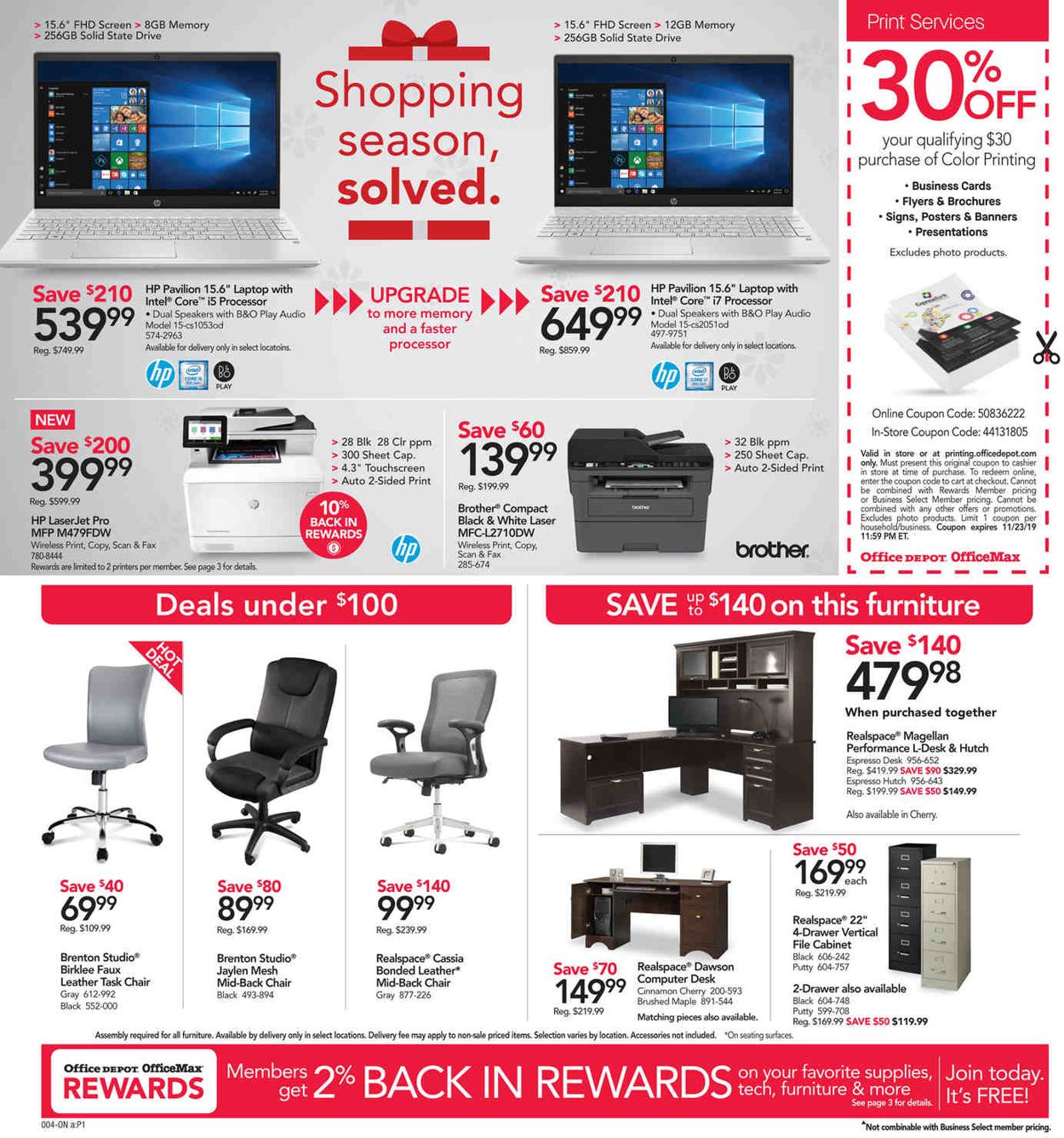 Catalogue Office DEPOT from 11/17/2019