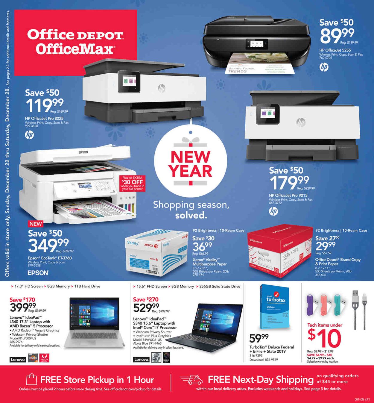 Catalogue Office DEPOT from 12/22/2019
