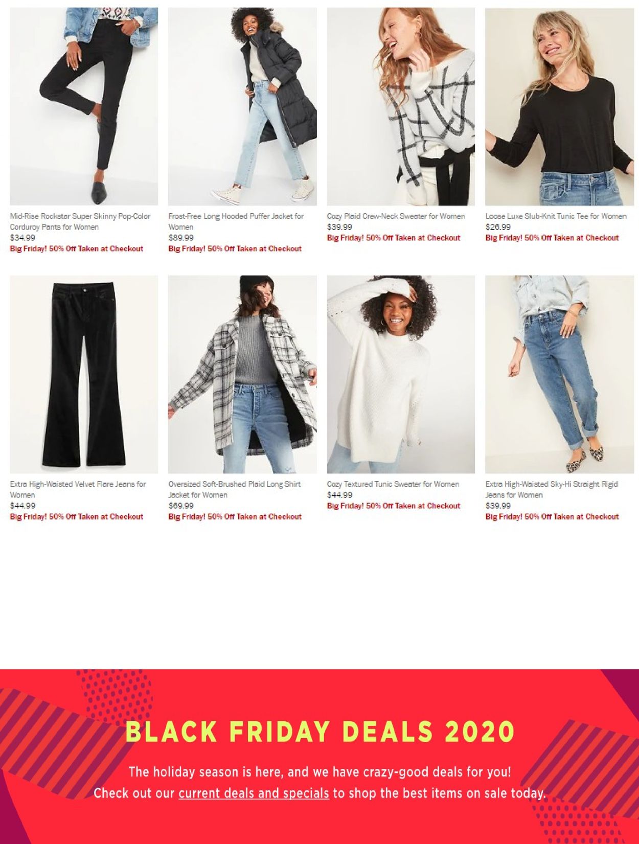 Catalogue Old Navy Black Friday 2020 from 11/26/2020