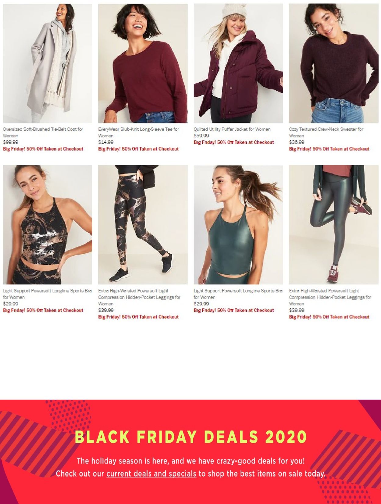 Catalogue Old Navy Black Friday 2020 from 11/26/2020