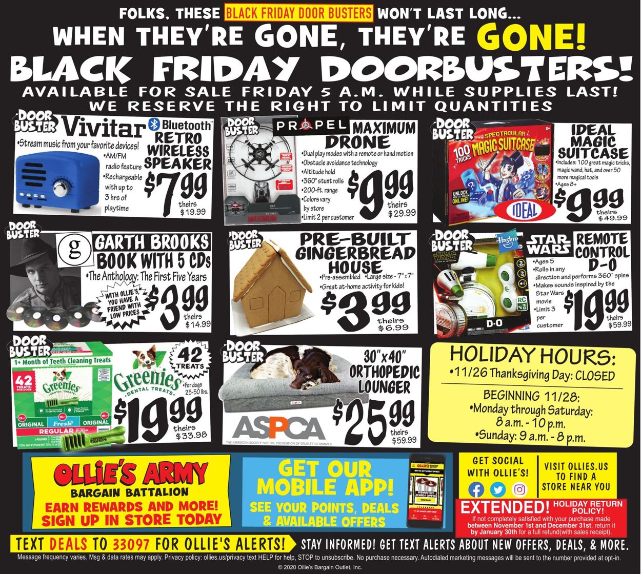 Catalogue Ollie's Black Friday 2020 from 11/27/2020