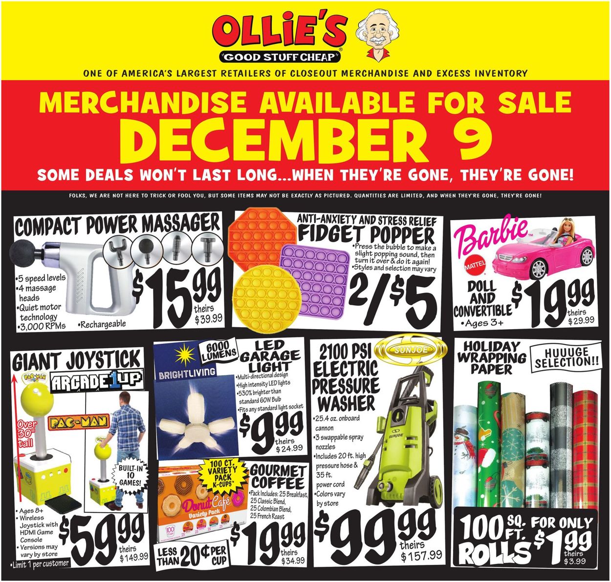 Catalogue Ollie's from 12/09/2021