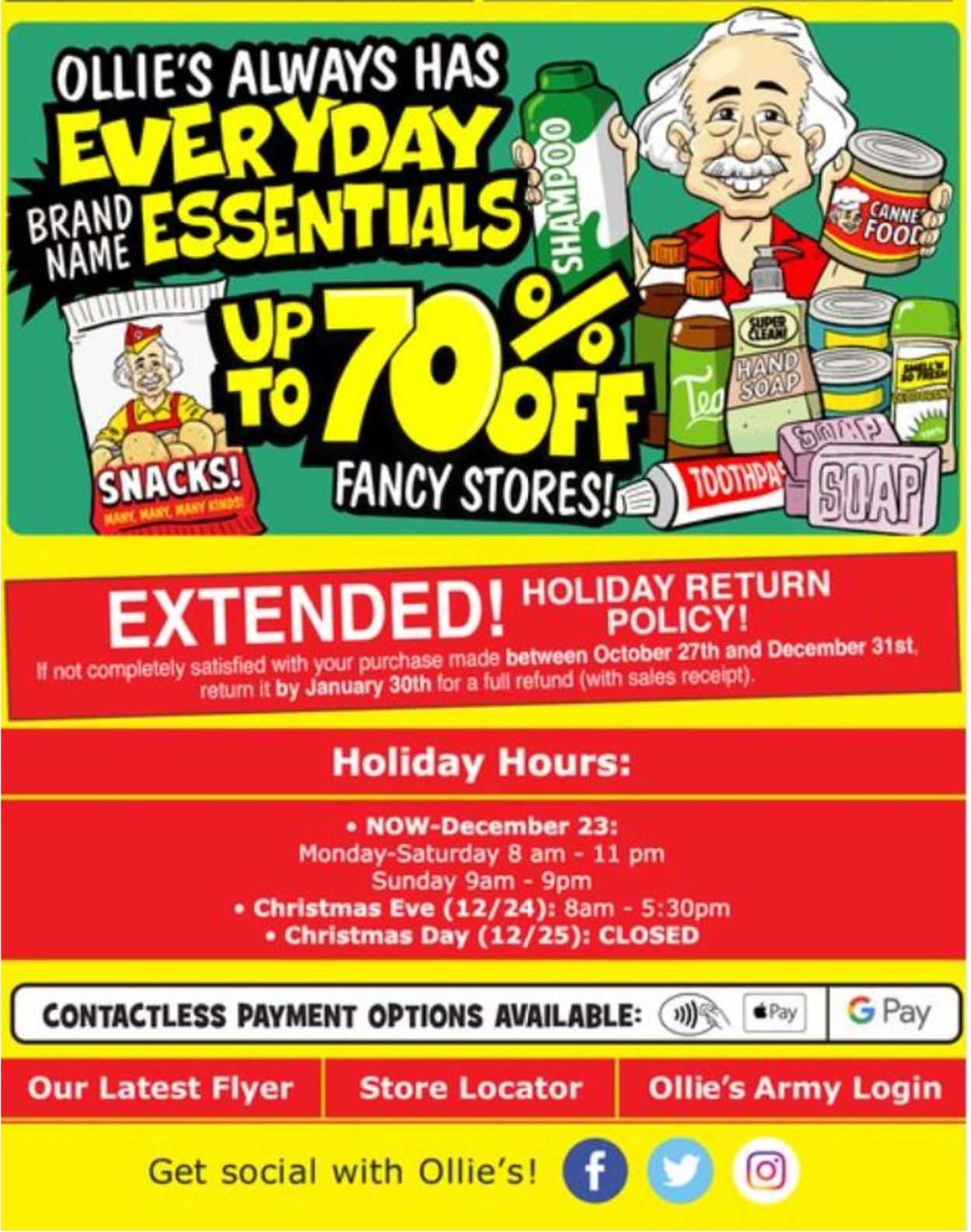 Catalogue Ollie's HOLIDAY 2021 from 12/16/2021