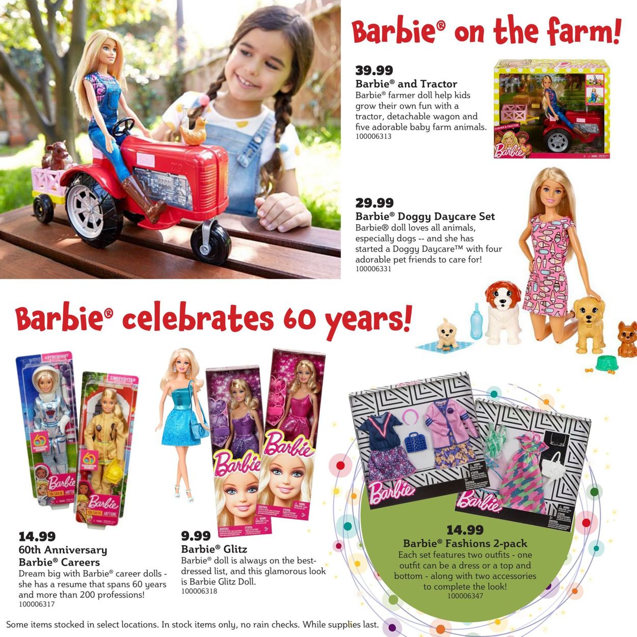 barbie products list