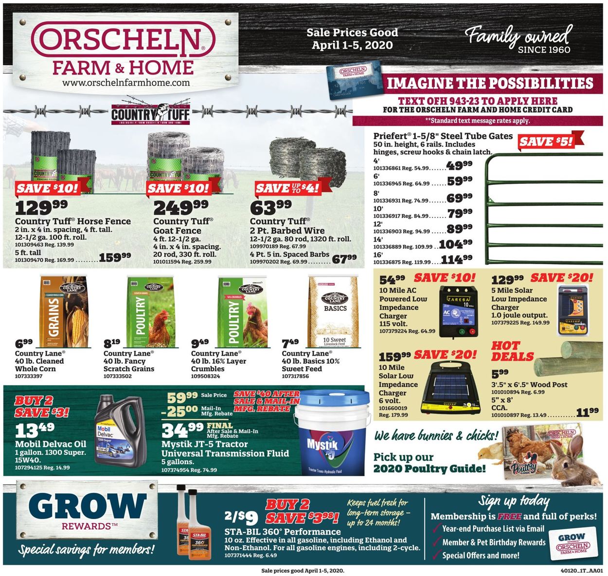 Catalogue Orscheln Farm and Home from 04/01/2020