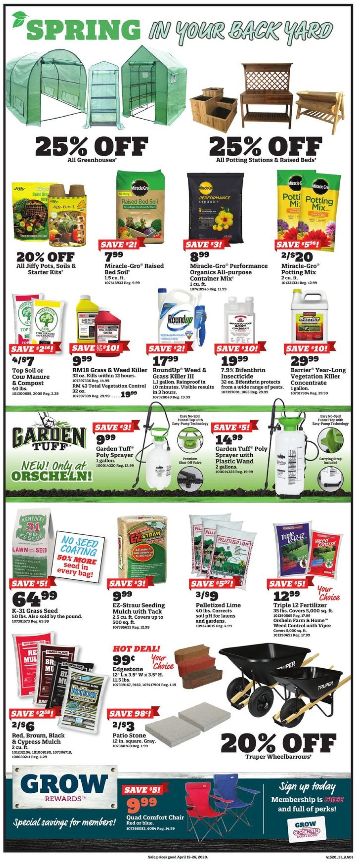 Catalogue Orscheln Farm and Home from 04/15/2020