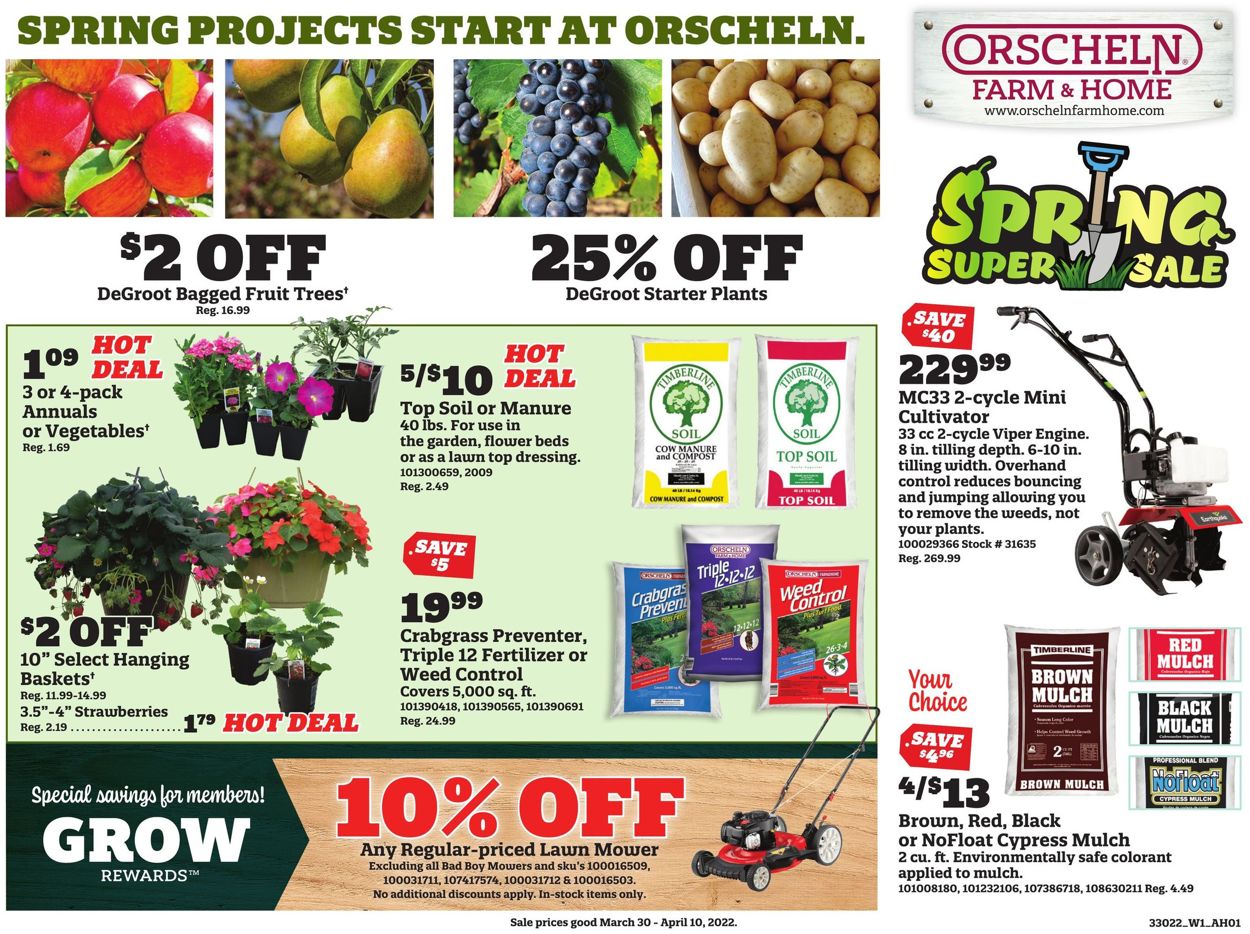 Catalogue Orscheln Farm and Home from 03/30/2022