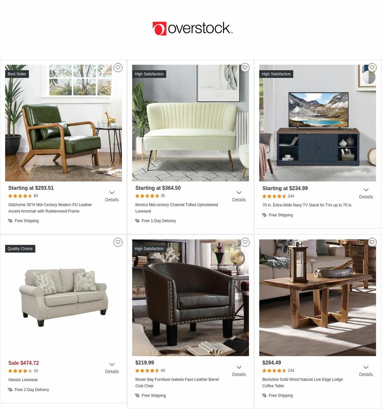 Catalogue Overstock from 09/24/2022