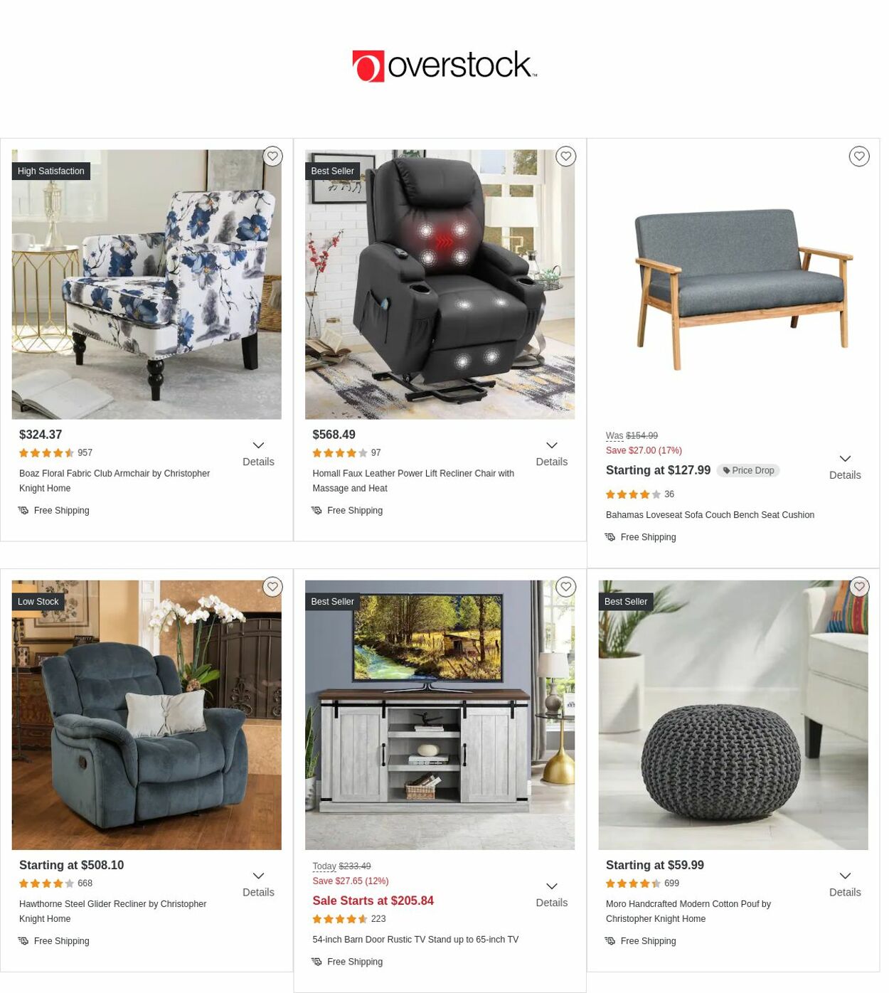 Catalogue Overstock from 09/29/2022