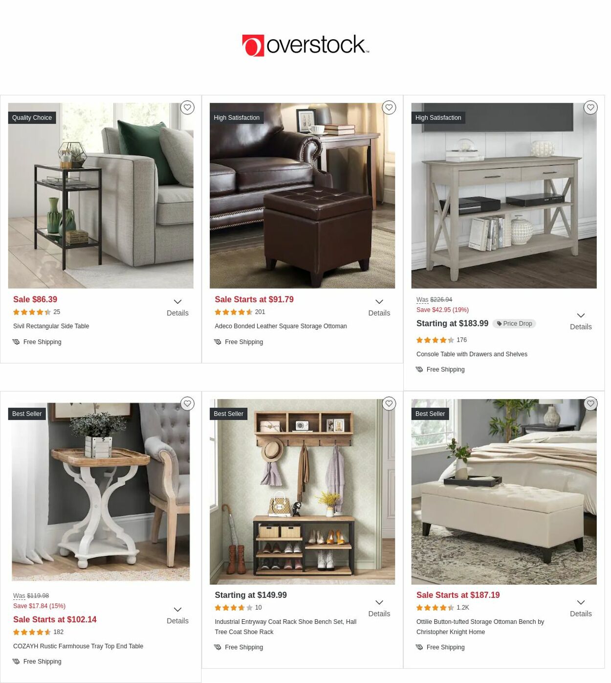 Catalogue Overstock from 09/29/2022