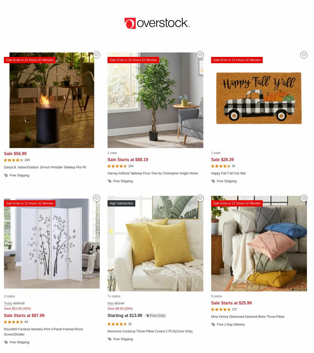 Catalogue Overstock from 10/13/2022