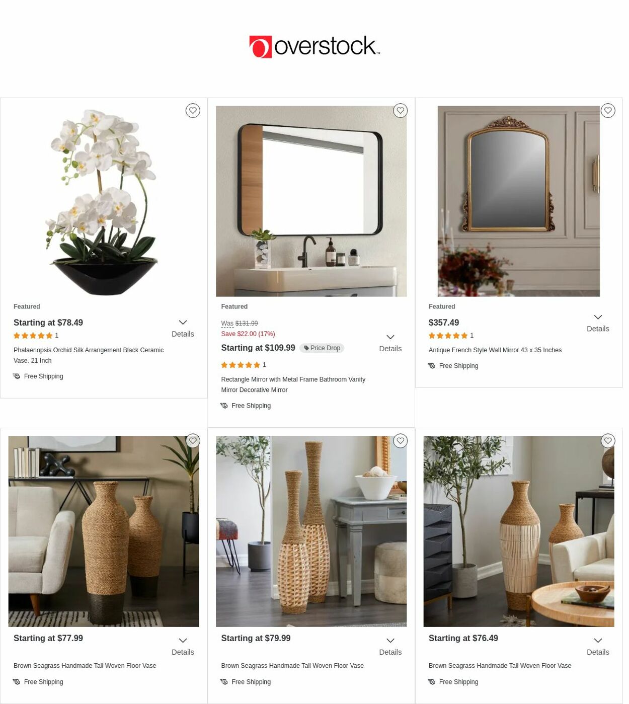 Catalogue Overstock from 10/20/2022