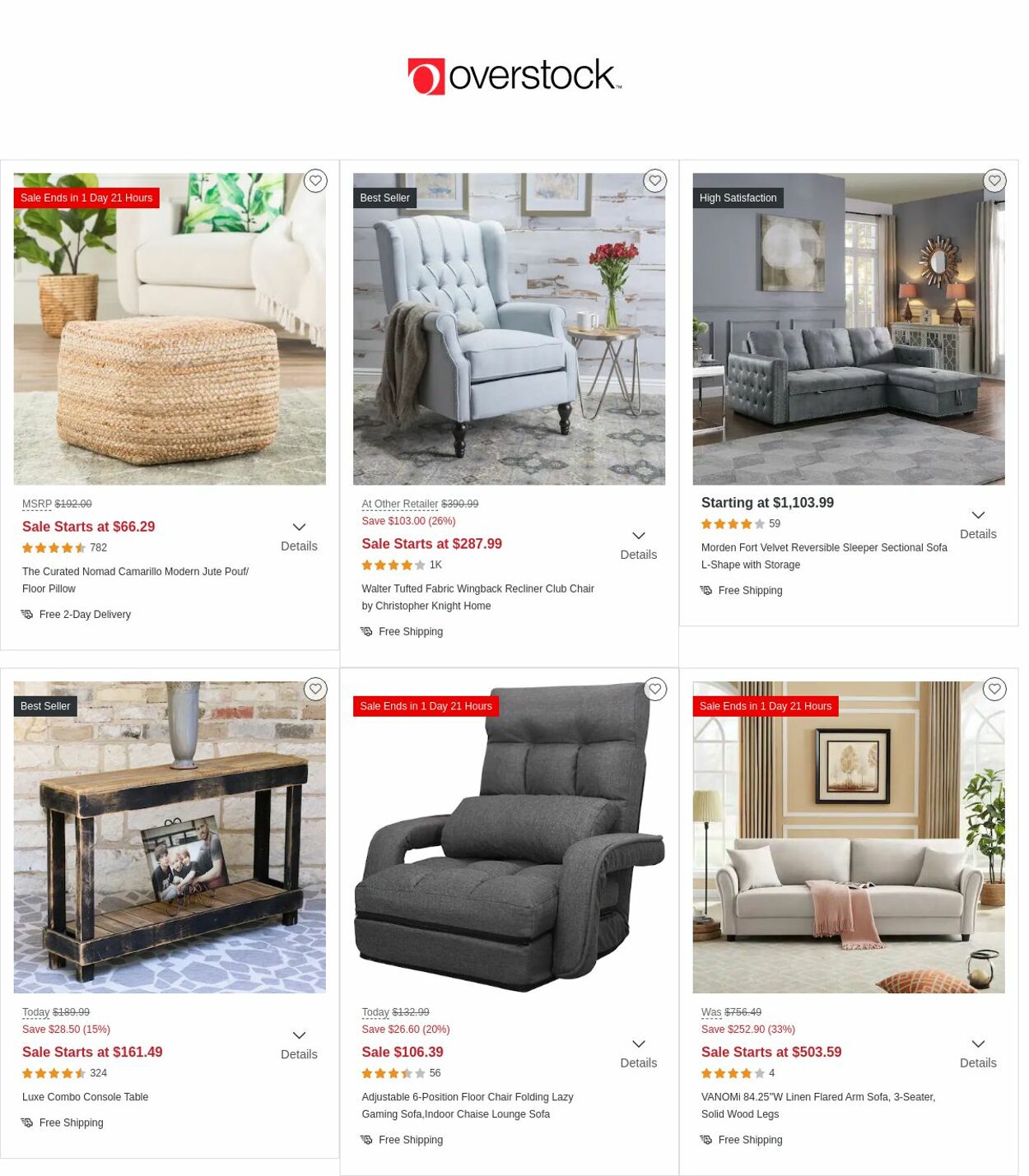 Catalogue Overstock from 11/10/2022