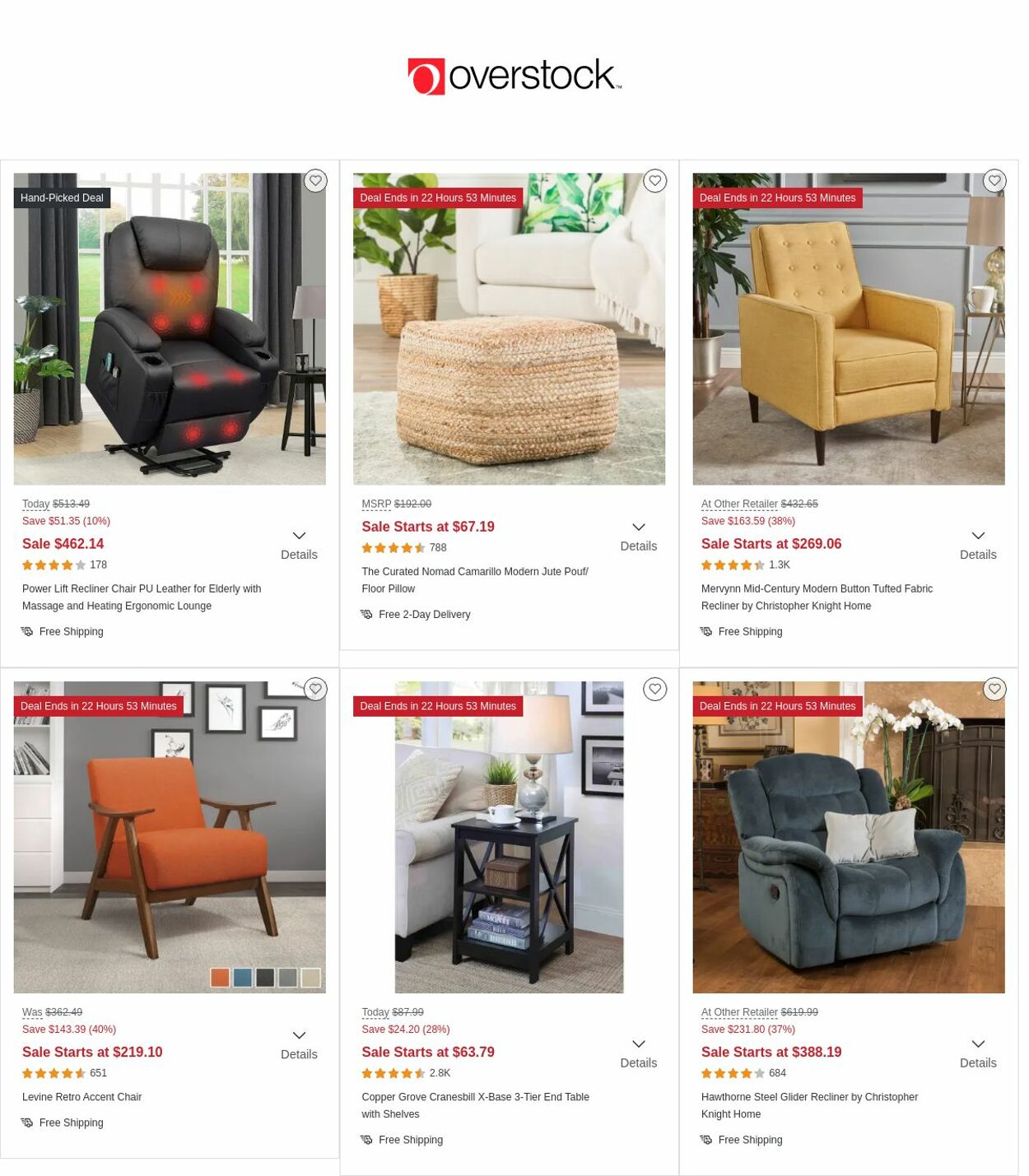 Catalogue Overstock from 11/24/2022