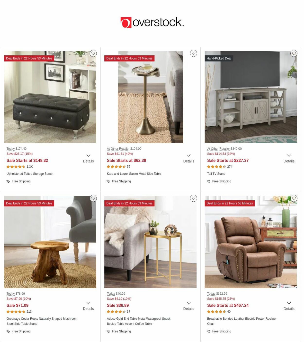 Catalogue Overstock from 11/24/2022