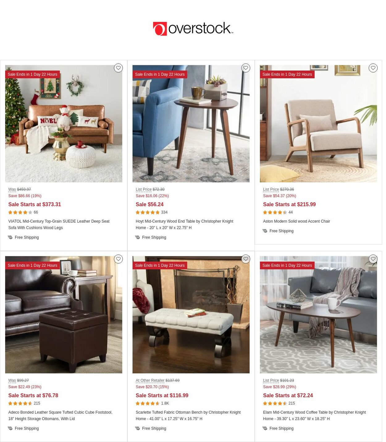 Catalogue Overstock from 12/29/2022