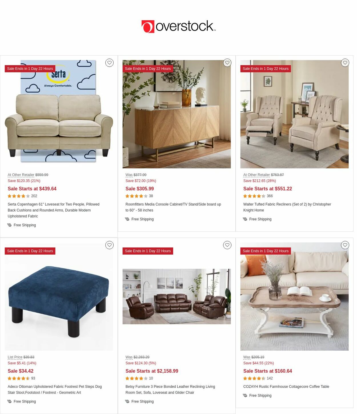 Catalogue Overstock from 12/29/2022