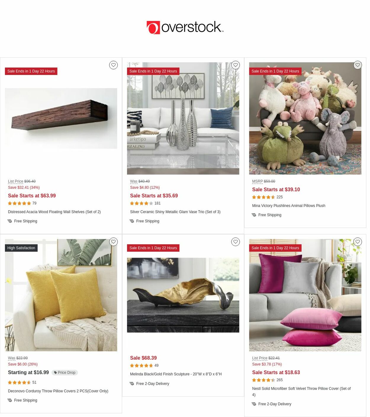 Catalogue Overstock from 12/29/2022